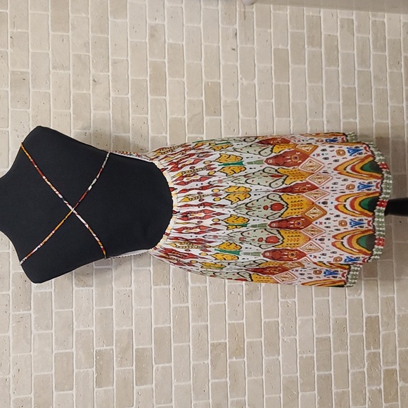 Zara Women's Multicolor Chiffon Spaghetti Summer Mini Dress (Sz M) - Picture 4 of 9